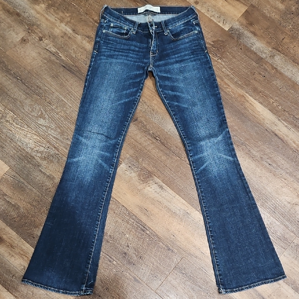 Y2K Abercrombie & Fitch Dark Blue Low Rise Flare Jeans 2007